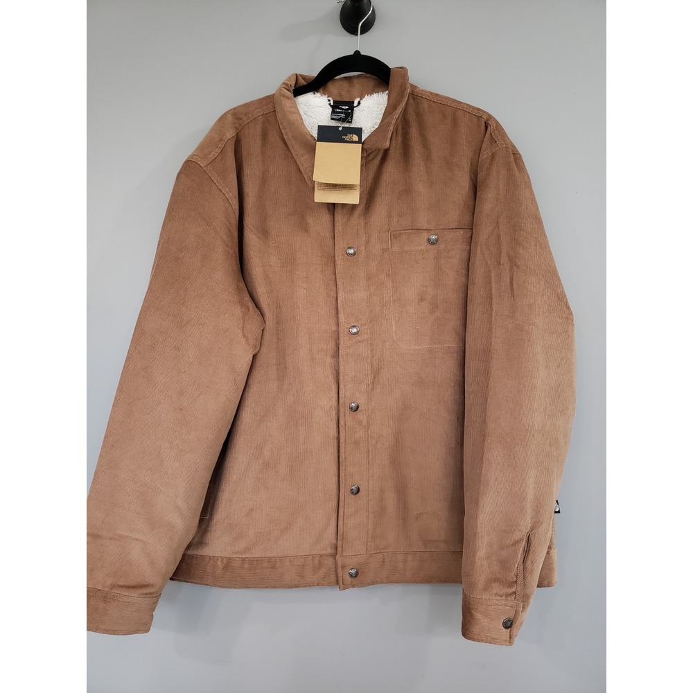 XL North Face Corduroy Shacket Men Shirt Jacket Junction Fleece Lined WORK CHORE